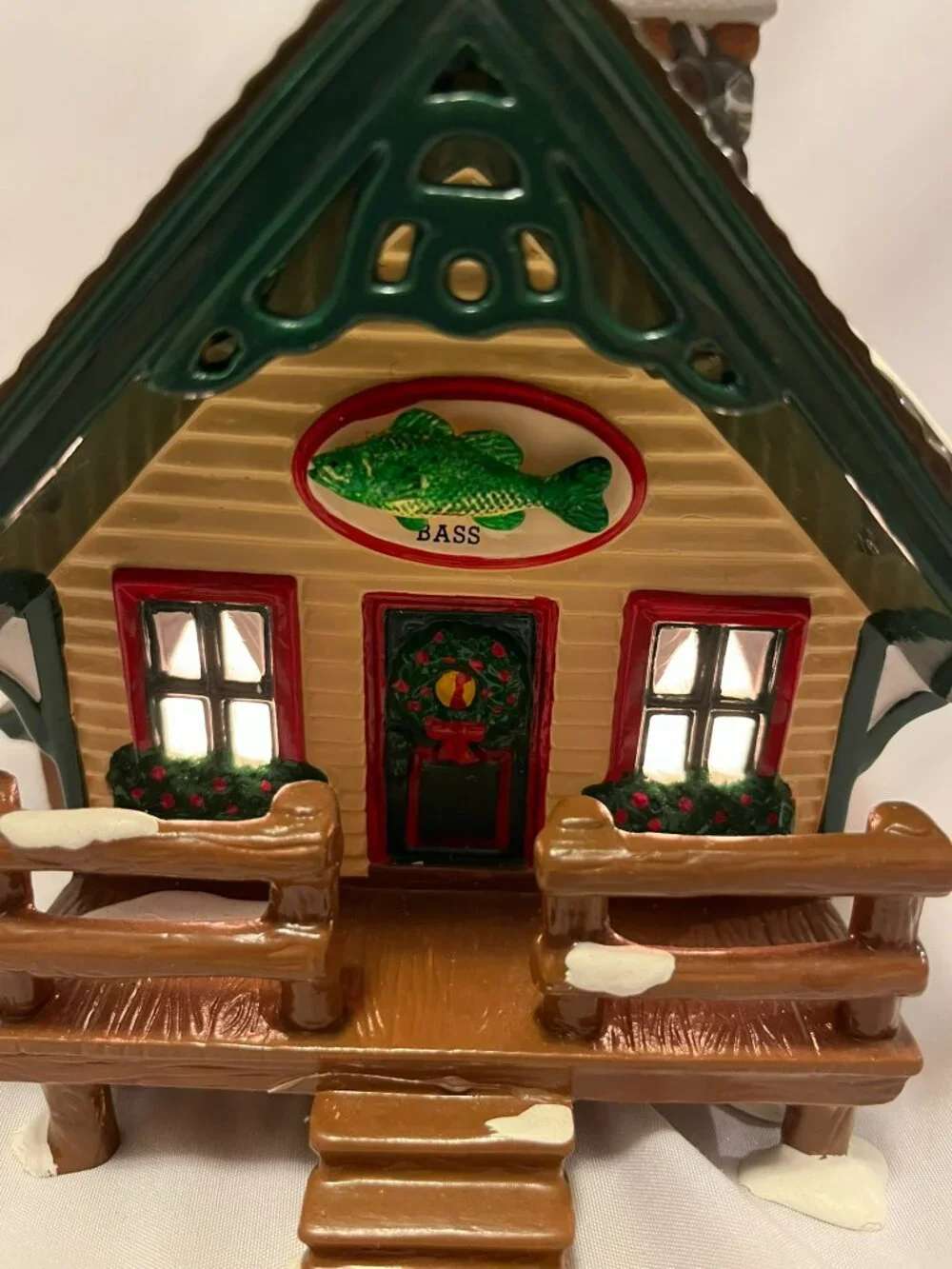 Department 56 Snow Village – Fisherman’s Nook Cabins (Trout & Bass) – Orig Box - Picture 4 of 16